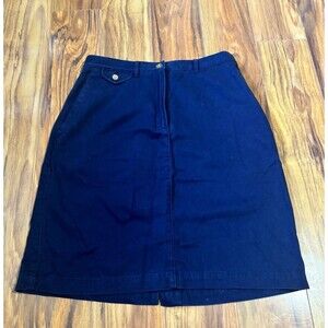 Lauren Ralph Lauren Navy Blue A-Line Skirt Women’s Size 6 Preppy